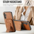 thumbnail image 6 of Allytechgroup Wallet Case for Samsung Galaxy A26 5G, RFID Blocking Premium PU Leather Cards Holder Retro Shockproof Scratch Resistance Phone Case for Women Men, Brown, 6 of 9