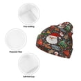 thumbnail image 3 of Kdxio Merry Christmas Winter Beanie for Men Women Beanie Knit Hat Cuffed Cap Beanie Knit Chunky Snow Cap, 3 of 6