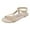 Beige, variant on Mostsola Womens Sandals Open Toe Flats Bohemian Braided Beach Shoes Summer Slingback Sandals