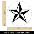 thumbnail image 2 of Nautical Star Self-Inking Rubber Stamp Ink Stamper - Sky Blue Ink - Medium 1 Inch, 2 of 7