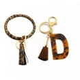 thumbnail image 6 of Acetate Leopard Keyring Leather Tassel Bracelet Women Wristlet Key Chain Jewelry, 6 of 9