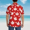 thumbnail image 6 of Disketp Hawaiian Shirts For Men,Maple Leaves Print Mens Casual Short Sleeve Button Down Shirts Beach Shirt, 6 of 8