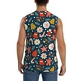 thumbnail image 4 of Uemuo Holiday Christmas Cookies Pattern Men's Sleeveless T-Shirt,Muscle Athletic Tank Top, Moisture-wicking Quick-dry Breathable Classic Tee Top for Gym Run Outdoor Sports-Medium, 4 of 8