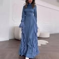 thumbnail image 2 of Vintage Patchwork Lace Up Dresses (S, Pink), 2 of 10