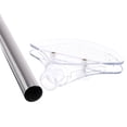 thumbnail image 3 of Unique Bargains 16' x 5' Handheld Sign Stand Sign Stands for Display Sign Holder Stand Holder Metal Fan-Shaped, Silver, 3 of 5