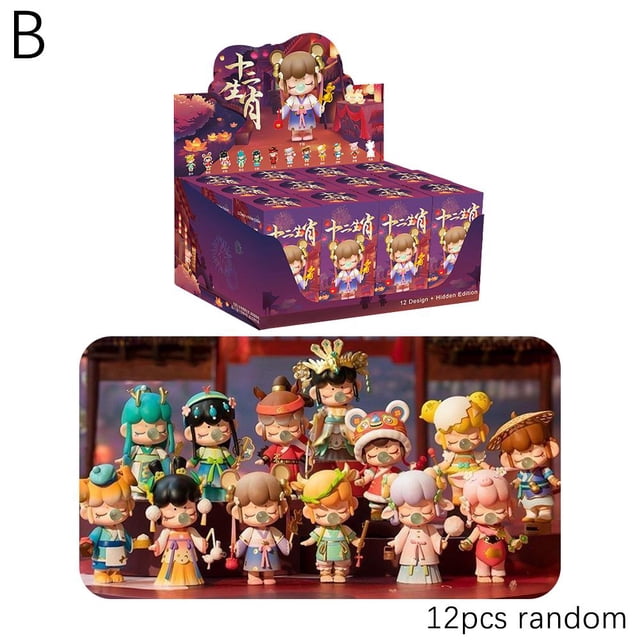 Figuras de caja ciega de moda, juguetes, adornos, regalos, zodiaco