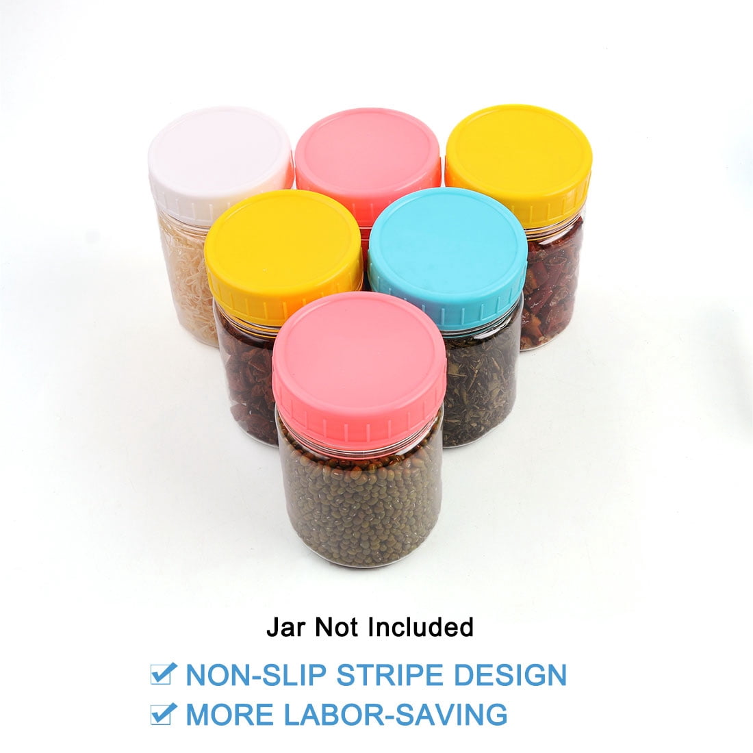Unique Bargains Jar Lid Regular and Wide Mouth Canning Jars 16 Pack