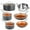 Gray, variant on Gotham Steel Nonstick Pots and Pans 10 Piece Kitchen Ceramic Cookware Set Cooking Frying Skillet Sauce Pan Bronze