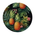 thumbnail image 2 of JEUXUS Hawaiian Pineapples Round Table cover Waterproof Polyester Table Cover Elastic Edge Washable Table Clothes for Outdoor Indoor Patio Use, 2 of 7