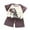 Dark Gray, variant on PMVFHDE Girls Outfits & Set Summer Short Sleeved T-Shirt and Shorts Two Piece Set for and Toddlers