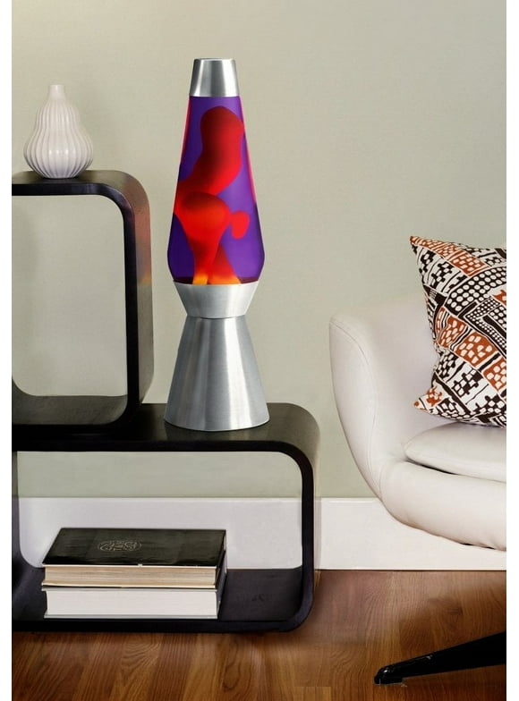 Lava Lamp Grande 27" - Yellow Wax/Purple Liquid/Silver Base & Cap  [SPECIAL PRODUCTS] Decor, Lamp