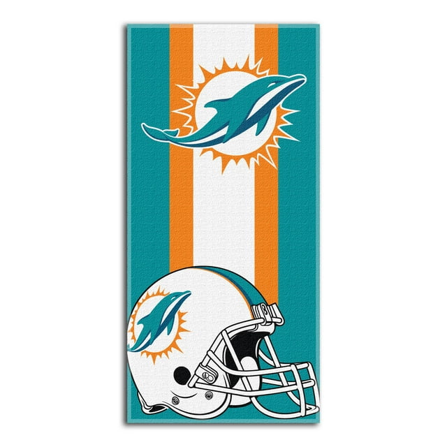 Toalla de playa Northwest NFL Miami Dolphins, algodón, 30 x 60 cm