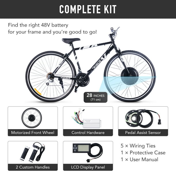 eBike Conversion Kit 1000W Hub Motor LCD Electric Bike DIY Set