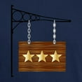 thumbnail image 3 of CafePress - 3 Star Hanging Sign T Shirt - Men's Classic Graphic Cotton T-Shirt, 3 of 4