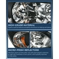 thumbnail image 2 of Nilight Headlight Assembly Compatible with 2004 2005 Honda Civic Headlamps Replacement Black Housing Amber Reflector Upgraded Clear Lens Driver and Passenger Side, 2 Years Warranty, 2 of 9