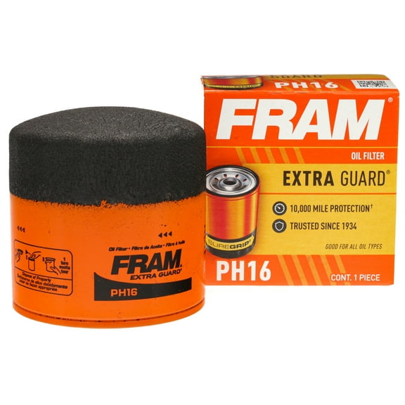 FRAM Extra Guard Oil Filter, PH16 (4-Pack) Bundle Fits select: 1994-2008 DODGE RAM 1500, 1993-2008 JEEP GRAND CHEROKEE