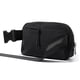 thumbnail image 5 of Mini riñoneras unisex de moda, resistente al agua, correa ajustable, 1 compartimento principal, 3 ranuras de malla, 1 bolsillo trasero con cremallera, negro, 5 of 5