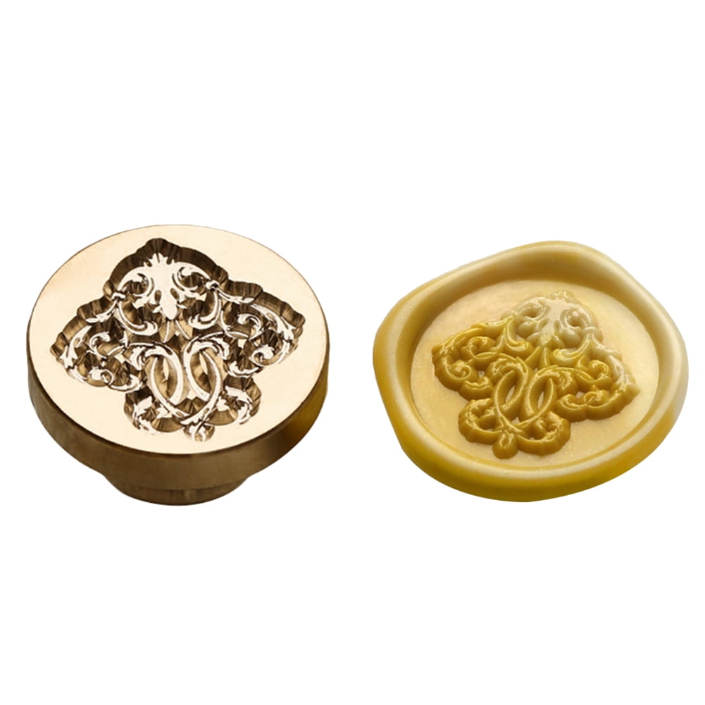 HZEWLS Plant Series Stamp Head 3D Relief Copper Head for Wedding Card