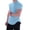 Sky Blue, variant on Gyexs Gym Shirts Men Short Sleeve Gym Activewear Tee Tops Casual Lightweight Summer T-Shirt Adult Clothing Blue, Size XXXL