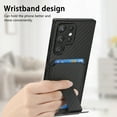 thumbnail image 5 of for Samsung Galaxy S25 Ultra Back Case, Luxury Ultra Slim Carbon Fiber Card Slot with Kickstand Shockproof Protective, Support Car Magnetic Mount Case Cover for Samsung Galaxy S25 Ultra, Black, 5 of 10