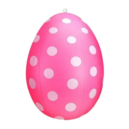 

Prolriy Event & Party 16 Inch Giant Egg Easter PVC Inflatable Ball Outdoor Ornament Inflatable Easter Ornament Outdoor Garden Pendant Ornament Pink