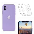 thumbnail image 2 of 2 Pack Screen Protector for iPhone11/12 series Camera Tempered Glass Protective Lens Film Len Glass Back Side Camera Glass Film 9H Hardness Waterproof, 2 of 5