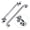Polished Chrome-18 inch - 1.25 inch Dia, variant on Handicap Grab Bars Wave Shaped 2 Pack 24 Inch For Shower 304 Stainless Steel Ada Bathtubs And Showers Safety Handles (polished Chrome)