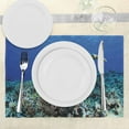 thumbnail image 3 of Ambesonne Turtle Place Mats Set of 4, Cheloniidae Deep Ocean, Standard Size, Violet Blue Pale Brown, 3 of 6