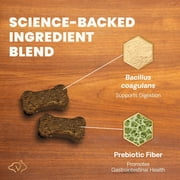 VetriScience Gut Health Probiotic Soft Chews for Dogs, Duck Flavor, 30 Count Bag