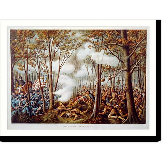 Historic Print, Battle of Tippecanoe - 2, 16" x 20"