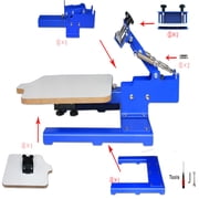 PreAsion Tiltable 1 Color Screen Press Desktop Screen Printing Equipment With Adjuestable Pallet