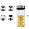 thumbnail image 2 of Seasoning jar with 304 Stainless Shaker Sets,Salt and Pepper Shakers with Adjustable Pour Holes for Himalayan, Kosher and Sea Salts.Set of 2 Pcs, 2 of 9