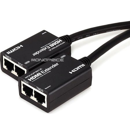UPC: 0844660081210 | Monoprice 8121 HDMI Extender Using Cable – Extend Upto 98 ft.