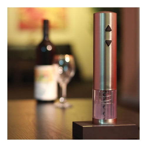 Homeimage Stainless Steel Rechargeable Electric Wine Bottle Opener