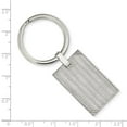 thumbnail image 3 of Chisel  Stainless Steel Polished and Striped Textured Key Ring, 3 of 3