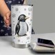 thumbnail image 5 of Vaso de pingüino SANDJEST de 20 oz con dibujos de joyas, vasos aislados de acero inoxidable, regalos para mujeres y niñas, taza de viaje para café, regalo para Navidad y cumpleaños, 5 of 8