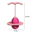 thumbnail image 3 of Pogo Jumper with Handle and Ball Pump, Balance Jumping Ball, Jumping Toy, Low Noise Pogo Stick Alternative, High Jump Toy Bounce Jump Trick Board Pogo Bouncing Ball for Indoor Outdoor Use, 3 of 8