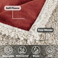 thumbnail image 4 of Large Waterproof Bed Blanket for People & Pet, Reversible Sherpa Fleece Protector Couch Cover for Pets, Liquid Proof Furniture Protector for Medium Large Dogs, 4 of 11