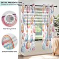 thumbnail image 3 of Yayeee Window Curtains Light Filtering 63"x52" Grommet Panel Pair Home Living Room Decor, Pastel Easter Pattern, 3 of 7