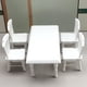 thumbnail image 2 of Silla De Mesa Para Casa De Muñecas, Modelo De Muebles De Madera 1/12, Suministros De Paisaje Para El Hogar, 5 Uds., 2 of 8