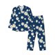 thumbnail image 1 of Balery Daisies Flowers Pijama para Hombre de Dos Piezas con Manga Larga, Conjunto de Dormir y Descanso Suave con Bolsillos-Large, 1 of 7