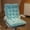 Blue, variant on 39 Inch Integrated Anti Slip Tufted Corduroy Seat And Back Cushion All In One Thick Comfort Pad For Recliner Sofa Dining Chair Bay Window Living Room Household Indoor Leisure Furniture Supply