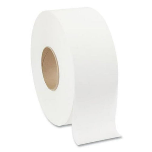 1000 ft. 2-Ply Jumbo Jr Bathroom Tissue Roll, Septic Safe, White