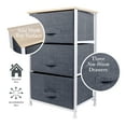 thumbnail image 4 of Simplify Adult 3 Drawer Storage Chest Vertical Dresser in Grey, 4 of 11