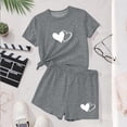 thumbnail image 5 of Cethrio Girls Activewear Outfit Sets, Casual Short Sleeve 2 Piece Summer Kids' Athletic Clothing Sets Gray Size 9-10T, 5 of 5