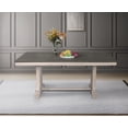 thumbnail image 2 of Home Design Rahma 7-Piece Dining Set, Warm Gray/Taupe, Rectangular Table with Decorative Back Cushioned Chairs, Classic Style, 2 of 5