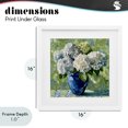 thumbnail image 4 of Stupell Industries French Country White Hydrangeas in Blue Vase White Framed Print Under Glass, 16 x 16, by Gina Kelly, 4 of 8