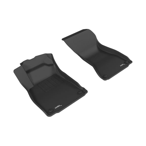 3D MAXpider Custom Fit Kagu Floor Mat (Black) Compatible with Audi A4 / A4 Allroad (B9/8W) 2017-2025 / S4 (B9) 2018-2025 / A5 / S5 Sportback (8W6) 2018-2025 / RS 5 Sportback (8W6) 2019-2025 - R1