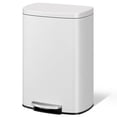 thumbnail image 2 of Garvee 13.2 Gallon Stainless Steel Kitchen Trash Can with Lid, 1 Inner Bucket, White, 2 of 10