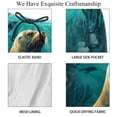 thumbnail image 4 of luoweisi Men's Beach Shorts Quick Dry Swim Trunks with Mesh Lining Sea Lion 2XL, 4 of 5